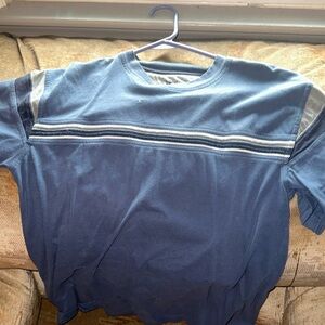 Vintage blue striped shirt shirt